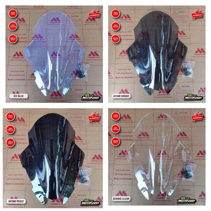 Windshield/Visor Yamaha Nmax Old Type Tdr Mini V3 Sirip Tebal 4 Mili