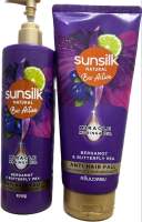 Sunsilk ซันซิล เนเชอรัล คอนดิชันเนอร์ ไบโอแอคทีฟ เบอร์กามอทบัตเตอร์ฟายพี แอนตี้แฮร์ฟอล 330มล(ราคาต่อชิ้น)