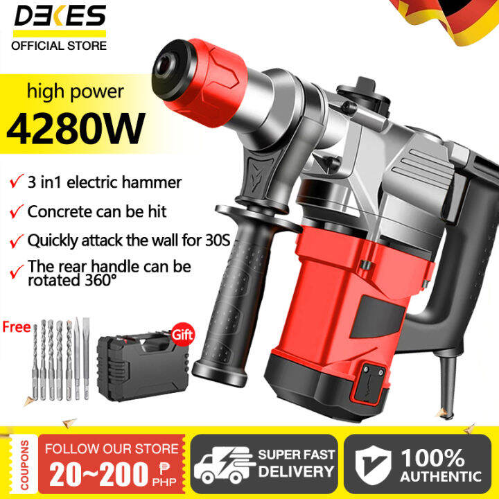 DEKES Electric hammer drill blasting jack hammer 2200W electric hammer chipping gun