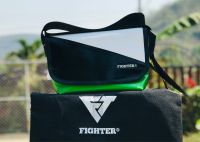 Fighter กระเป๋าสะพายข้าง[พร้อมส่ง]เขียวอ่อนดำขาว