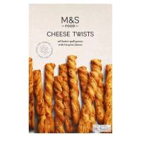 Mark &amp; Spencer cheese twists 125g.ขนมปังกรอบรสเนยแข็ง