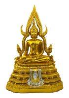 พระพุทธชินราช  หน้าตัก 5 นิ้ว สูง 12 นิ้ว สีทอง  Chinnaraj Buddha Statue  Gold knee to knee 5 inch 12 inch H. (BUD-008)