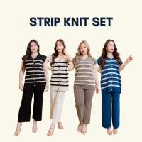 Basicnotbasics - Strip knit set