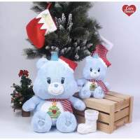 NEW IN!!?Care Bears-ตุ๊กตาหมีแคร์แบร์ Christmas Wishes Bear (Blue) ลิขสิทธิ์แท้100% ?