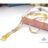 jewery33 k422 3 กษัตริย์ ลายเม็ดข้าว ตะขอปั็ม 92.5% **ยาว 20 นิ้ว** ใส่ติดตัวได้ตลอด ใส่เล่นน้ำทะเลได้