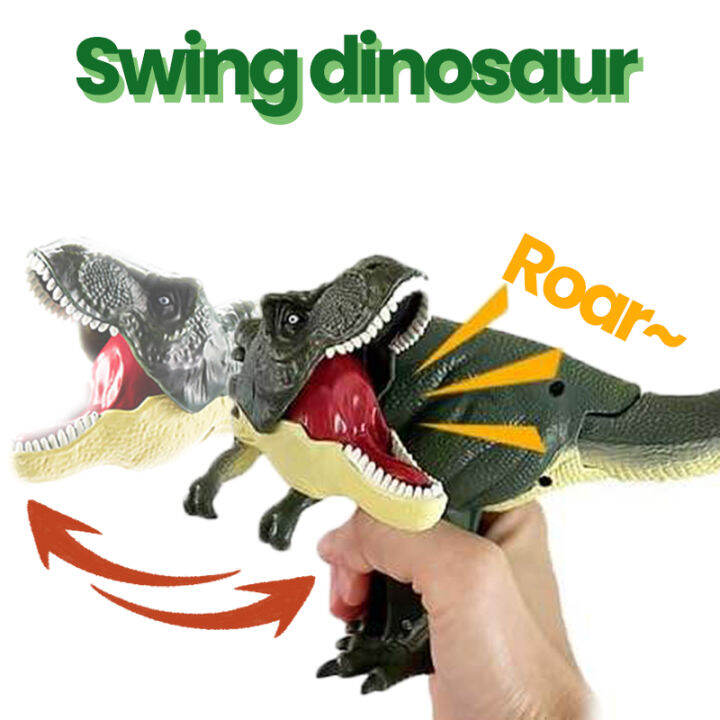 Press Swingable Dinosaur Toys for Kids 3 7 Year Old Simulation of