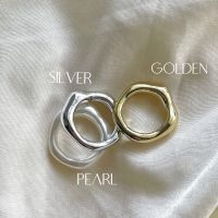 bemy.olaf Silver/Pearl/Gold แหวนอะคริลิก แหวนสไตล์เกาหลี แหวนมินิมอล แหวนน่ารัก