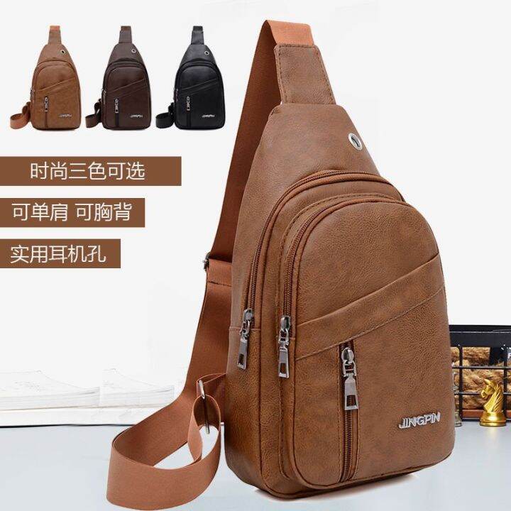 Chest bag clearance leather