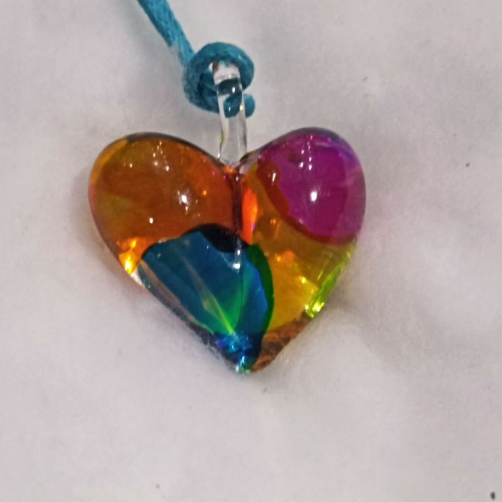 จี้-สร้อยหัวใจ-heart-necklace-สั่งผลิตตามสีและจำนวนได้