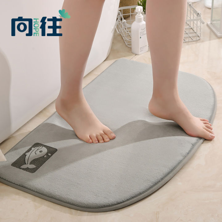 40*60 Bath Mats Bathroom Kitchen Living Room Bedroom Water Absorption  Artifact Quick-drying Bathroom Water Absorption Artifact Bathroom Door Mats  Quick-drying Foot Cloth Mats Speed 