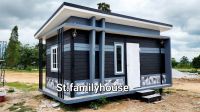 บ้านเดี่ยวโมเดิร์น บ้านน็อคดาวน์ บ้านสำเร็จรูป ขนาดบ้าน 5×3 ม.mini house size S  งานสั่งทำ