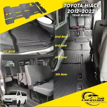 Toyota HiAce 2004-2018 Commuter nomad rubber car mat with piping