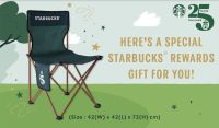 Starbucks Rewards Camping Chair สตาร์บัคส์รีวอร์ด เก้าอี้สนาม เก้าอี้แคมป์ปิ้ง พับเก็บได้