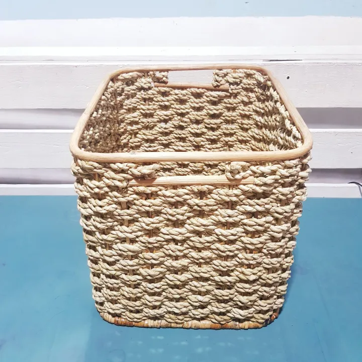 rattan open basket Organizer kallax basket ONE PC/ 12.5 x 14.5 x 12.5