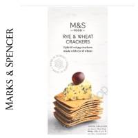 m&amp;s Rye &amp; Wheat crackers 150g.แคร๊กเกอร์กรอบ??