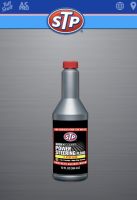 STP power steering fluid +stop leak