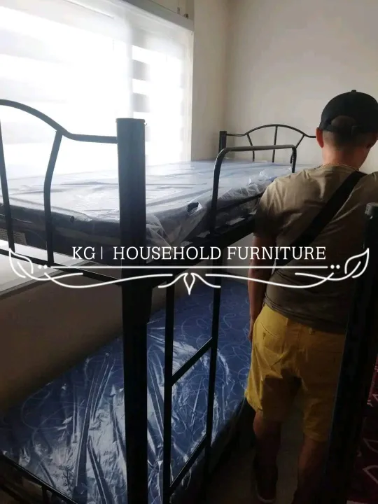 double deck beds with 2pcs uratex foam ( single size ) Lazada PH