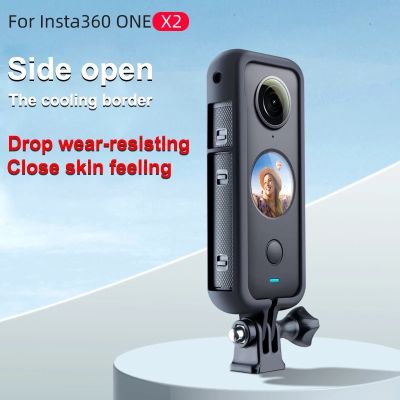 Insta360 ONE X2 Protective Frame Case 1/4 Screw Hole Camera Tripod Adapter Mount for Insta360 ONE X2 Action Camera Accessory