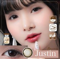 Justin Brown (Mayalens) คอนแทคเลนส์ (สีน้ำตาล) เลนส์นิ่ม ใส่สบายตา ชนิดรายเดือน เลนส์ขอบตัด ช่วยให้ตาสวยละมุน