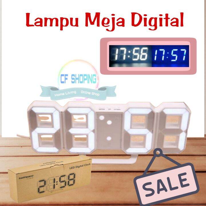 Jam Meja Led Angka Digital Alarm Clock Minimalis Premium Quality