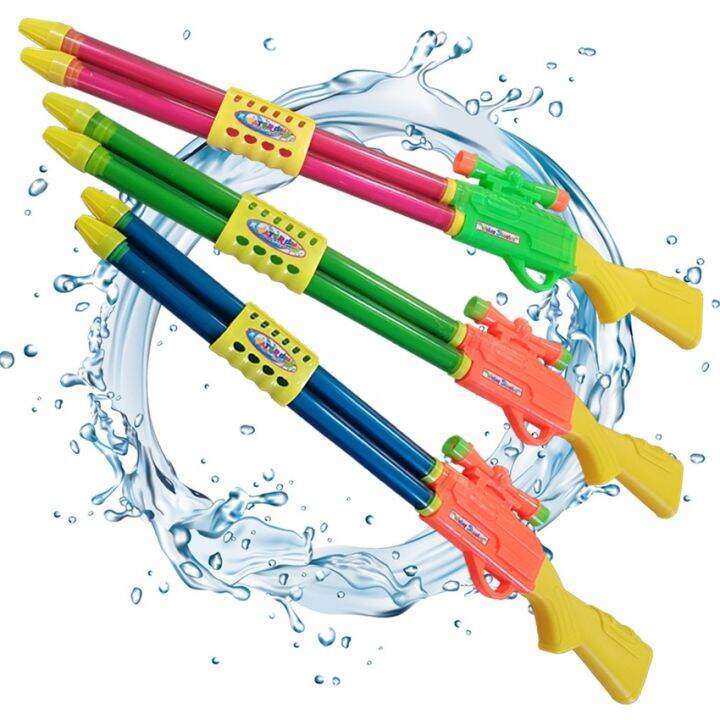 Tube Water Shooter Double Barrel Powerful Hand Pump Water Gun Toys for