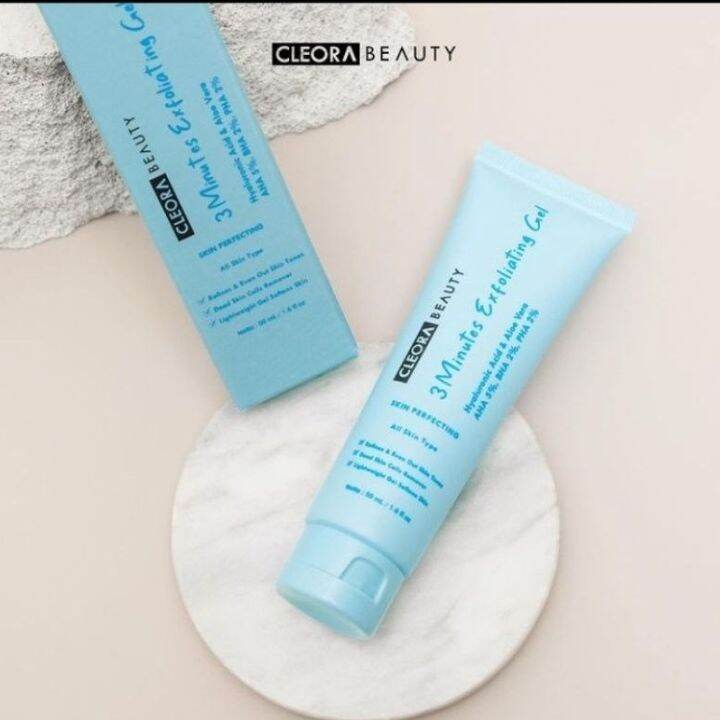 (RESELLER RESMI) Cleora Exfoliating Gel 3 Minutes Viral Lazada Indonesia