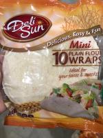 DeliSun mini plans แผ่นแป้งตอร์ติญ่าดั้งเดิม ขนาด 10 wraps