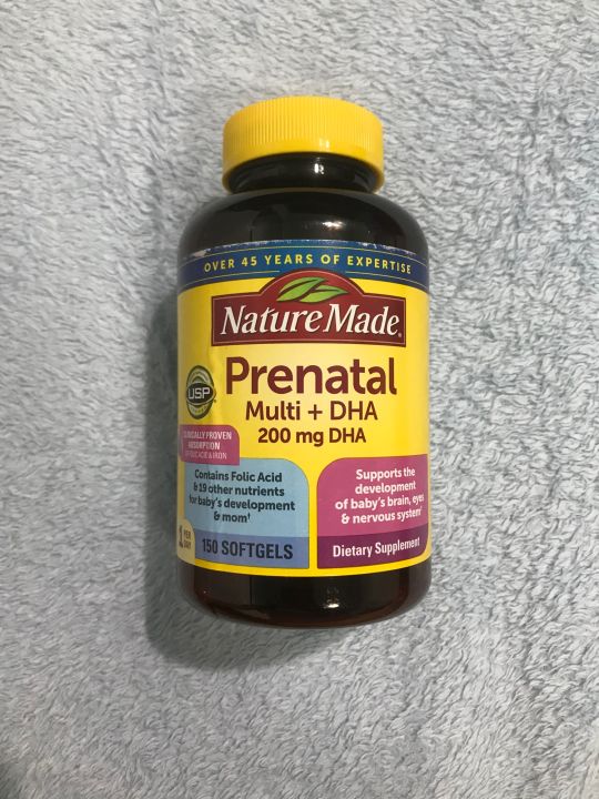 Nature Made Prenatal multi+DHA 200mg 150 softgel Lazada PH