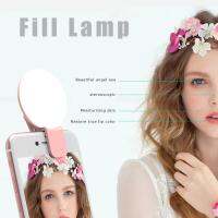 ไฟเซลฟี่ ไฟแฟลชโทรศพท์ ไฟ เซลฟี่มือถือ Selfie Ring Light โคมไฟเซลฟี่ วงแหวนเซลฟี่ LED ชาร์จไฟได้ พร้อมสาย USB