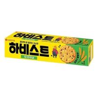 [?พร้อมส่ง]ขนมเกาหลี แครกเกอร์ผสมงาดำ ล้อตเต้ ฮาเวสท์ - Lotte Harvest Cracker Original 롯데하비스트 100g.