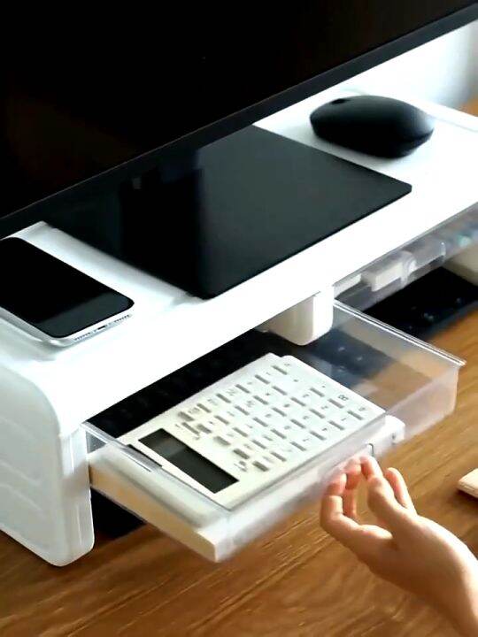 Monitor Stand Screen Monitor Shelf Computer Rack With Keyboard Storage Monitor Rack Home Desktop