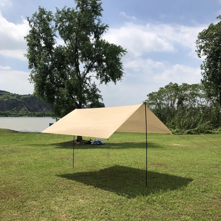 Welfare sunshade canopy thickened cloth silver glue sun resistance 3x3m