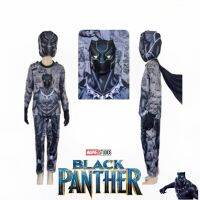 ชุดแฟนซีแบล็คแพนเธอร์ Black Panther แขนยาวขายาว มีถุงมือและผ้าคลุมถอด ติดได้ ค่ะ มีไฟกระพริบที่ตาค่ะ Size 4,6,8,10 งานลิขสิทธิ์แท้