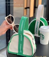 ?️พร้อมส่งทุกวัน?️#พร้อมส่ง  กระเป๋าผ้า STARBUCKS รุ่นนี้น่ารักมาก ขนาดคล้องแขนกำลังดี มี 2 สี : ขาว  / เขียว