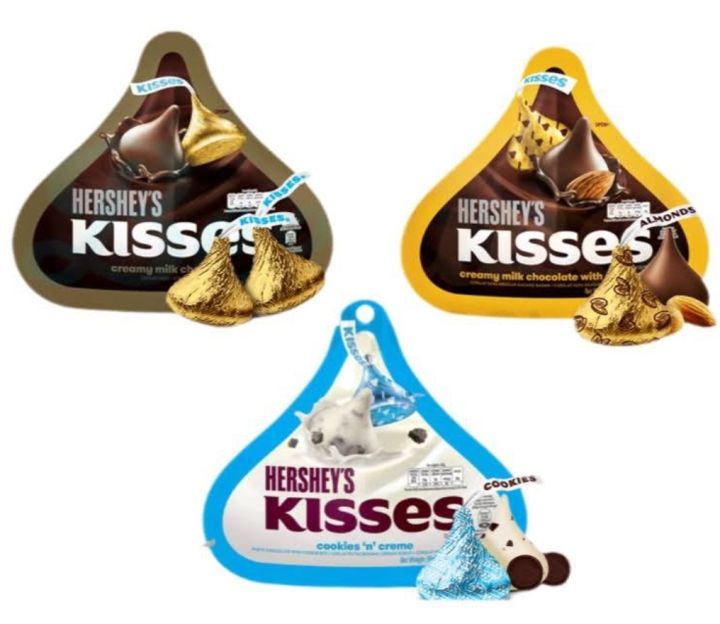 Hershey Kisses Cream Milk Chocolate / Almond (146gm) | Lazada