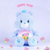 ตุ๊กตาแคร์แบร์ Gram Bear ลิขสิทธิ์แท้100%?คุณยายGramsมาพร้อมผ้าพันคอสีชมพู??