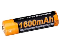 Fenix ARB-L14-1600 U แบต AA(14500) 1.50 V  1600 mAh ชาร์จในตัวผ่าน Micro USB มีวงจรป้องกัน