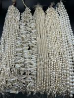 สร้อยคอลูกปัดมุกน้ำจืดธรรมชาติ natural freshwater pearl beaded necklace