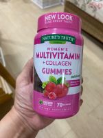 Nature’s Truth Vitamins Womens Multivitamin + Collagen  Gummies 70 Gummies Natural Mixed Berry Flavor