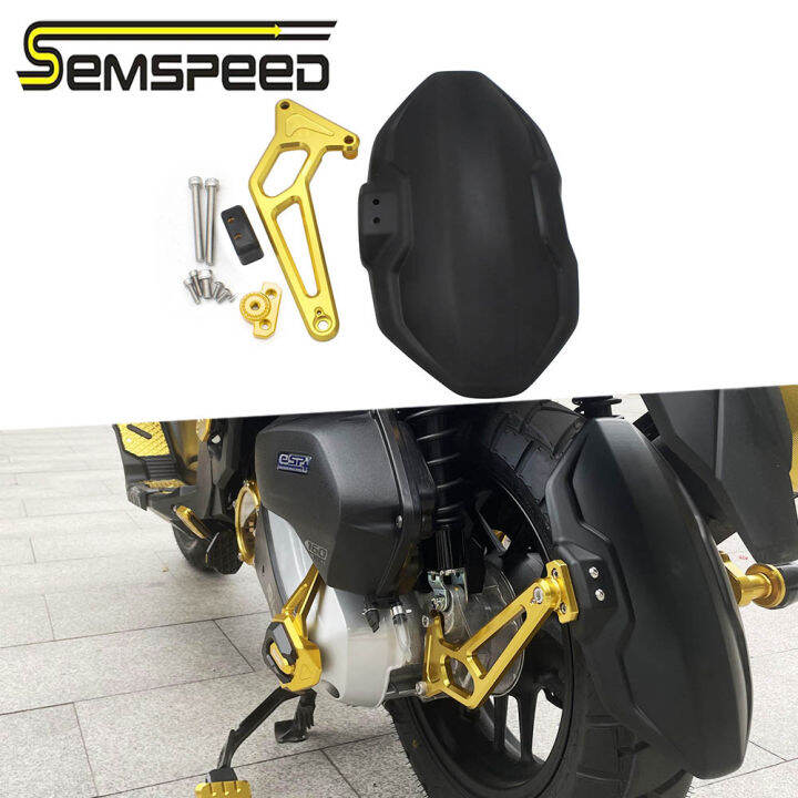 SEMSPEED Motorcycle Rear Fender Mudguard Wheel Splash Guard For Honda