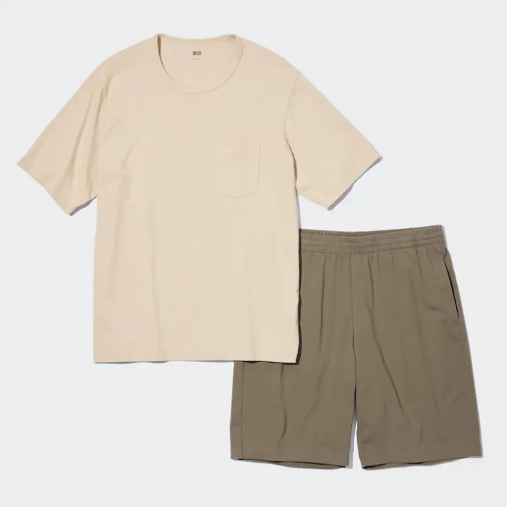 Uniqlo AIRism Cotton Set (Short Sleeve) Lazada PH