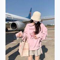 VONE ส่งไวจากไทย เสื้อสเวตเตอร์ สรีน Love Angel แขนยาว แขนจั้ม เสื้อทรงโอเวอร์ไซส์ 191