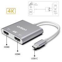 Type-C To HDMI Adapter Multi-Function Docking Station Type-C Converter สำหรับ Macbook โทรศัพท์จอแสดงผล HDTV USB USB USB Adapter 4K