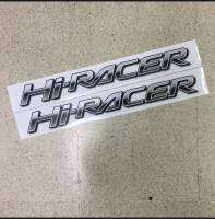 ?สติกเกอร์ Hi-RACER ติดข้างท้ายกระบะ MAZDA BT-50 PRO ปี 2013 สีดำ  เป็นงานสกีน (ขนาดเท่ากับของเดิมที่มากับรถ) ราคาแพ็คคู่ 2ชิ้น