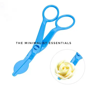 2pcs Piping Flower Scissors Nail Kitchen Baking Pastry Tool Rose