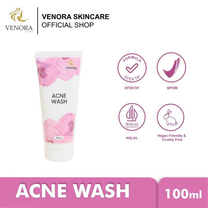 Facial Wash Acne Venora Skincare Whitening Acne Glowing Lazada Indonesia