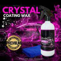 น้ำยาเคลือบเงาสีรถคริสตัล (500 ML.) Merci Crystal Coating Wax (แถมฟรี ผ้าไมโครไฟเบอร์)