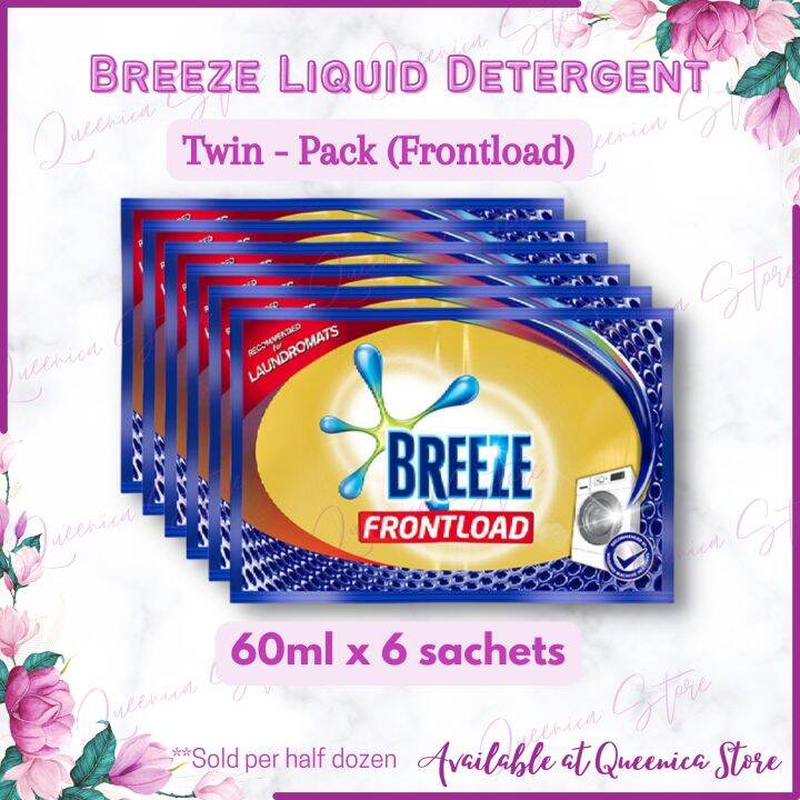 Breeze Liquid Detergent Twin Pack Frontload 60ml (6 Sachets) Lazada PH