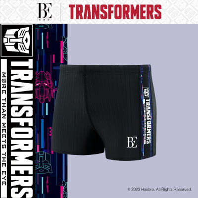 BE กางเกงว่ายน้ำบ็อกเซอร์สำหรับผู้ชายสินค้าใหม่ปี2023รุ่น Transformers กางเกงว่ายน้ำป้องกันความอับอายแห้งเร็ว