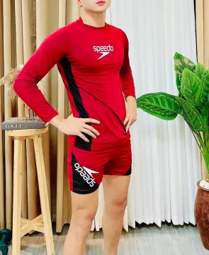 Men's Long Sleeve Rash Guard Terno With Shorts Rashguard Swimwear swimsuit  6009